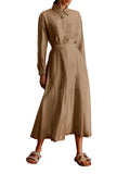 MARELLA MONOCHROME Gonna svasata in cotone e seta beige
