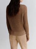 MARELLA MONOCHROME Maglia in cotone e lurex beige