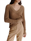 MARELLA MONOCHROME Maglia in cotone e lurex beige