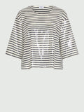 MARELLA SPORT T-shirt con paillette e righe blu