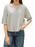 MARELLA SPORT T-shirt con paillette e righe blu