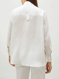 MARELLA SPORT Camicia in lino BIANCO OTTICO