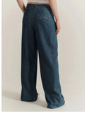 MARELLA SPORT Pantalone wide leg in denim BLUE JEANS