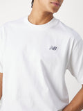 NEW BALANCE U T-shirt Lifestyle thier 3 bianco