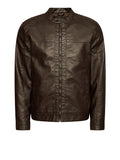 ONLY&SONS Giacca in ecopelle Mike marrone