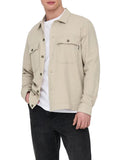 ONLY&SONS Camicia giacca overshirt ONSKENNET beige