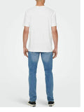 ONLY&SONS T-shirt basic Max life bianco