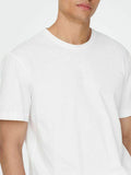 ONLY&SONS T-shirt basic Max life bianco