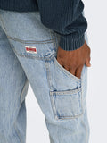 ONLY&SONS Jeans baggy worker chiaro DENIM