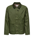 ONLY&SONS Giubbino Kosmo life colletto contrasto VERDE MILITARE