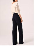 Pantalone vita alta con bottoni