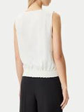 RINASCIMENTO Top con scollo incrociato panna