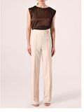RINASCIMENTO Pantalone flared beige