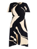 RINASCIMENTO CURVY Abito fantasia geometrica beige