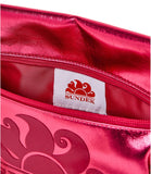 SUNDEK D Pochette laminated clutch fucsia