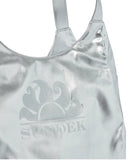 SUNDEK D Borsa mare laminated Chel argento