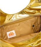 SUNDEK D Shopping bag da mare laminated chel bag oro