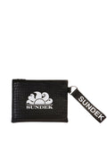 Pochette a mano mare mesh with logo
