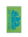 SUNDEK U Telo mare classic logo VERDE FLUO