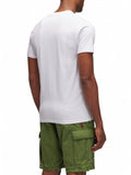 SUNDEK U T-shirt basic logo bianco