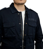 TELA C PRJCT Giacca sahariana field jacket blu