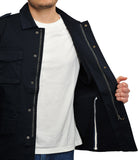 TELA C PRJCT Giacca sahariana field jacket blu