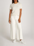 TOMMY H D PRE T-shirt regular con scritta logo latte