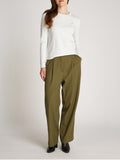 TOMMY H D PRE Maglioncino basic in jersey bianco