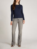 TOMMY H D PRE Maglioncino girocollo a trecce NAVY
