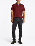 TOMMY H U COL Polo regular 1985 BORDEAUX