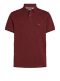 TOMMY H U COL Polo regular 1985 BORDEAUX