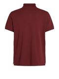 TOMMY H U COL Polo regular 1985 BORDEAUX