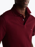 TOMMY H U COL Polo regular 1985 BORDEAUX