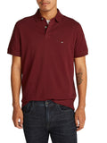 TOMMY H U COL Polo regular 1985 BORDEAUX