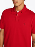 TOMMY H U COL Polo regular 1985 rosso