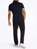 TOMMY H U COL Polo con inserti sul petto blu