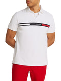 Polo con inserti sul petto