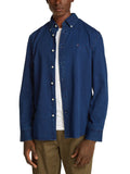 TOMMY H U COL Camicia chambray BLU SCURO