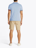 TOMMY H U COL Polo slim con dettagli bandiera blu