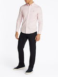 TOMMY H U COL Camicia flex dobby ROSA CHIARO
