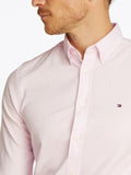 TOMMY H U COL Camicia flex dobby ROSA CHIARO