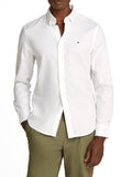 TOMMY H U COL Camicia flex dobby bianco