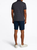 TOMMY H U COL Polo in cotone a righe BLU/ECRU