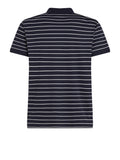 TOMMY H U COL Polo in cotone a righe BLU/ECRU