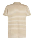 TOMMY H U COL Polo in cotone a righe SANDALO