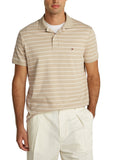 TOMMY H U COL Polo in cotone a righe SANDALO