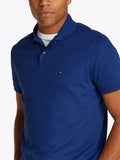 TOMMY H U COL Polo liquid cotone regular bluette