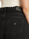 TOMMY J D Jeans corti vita alta sffilacciati bi8080 nero