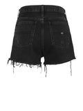 TOMMY J D Jeans corti vita alta sffilacciati bi8080 nero