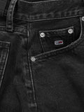 TOMMY J D Jeans corti vita alta sffilacciati bi8080 nero